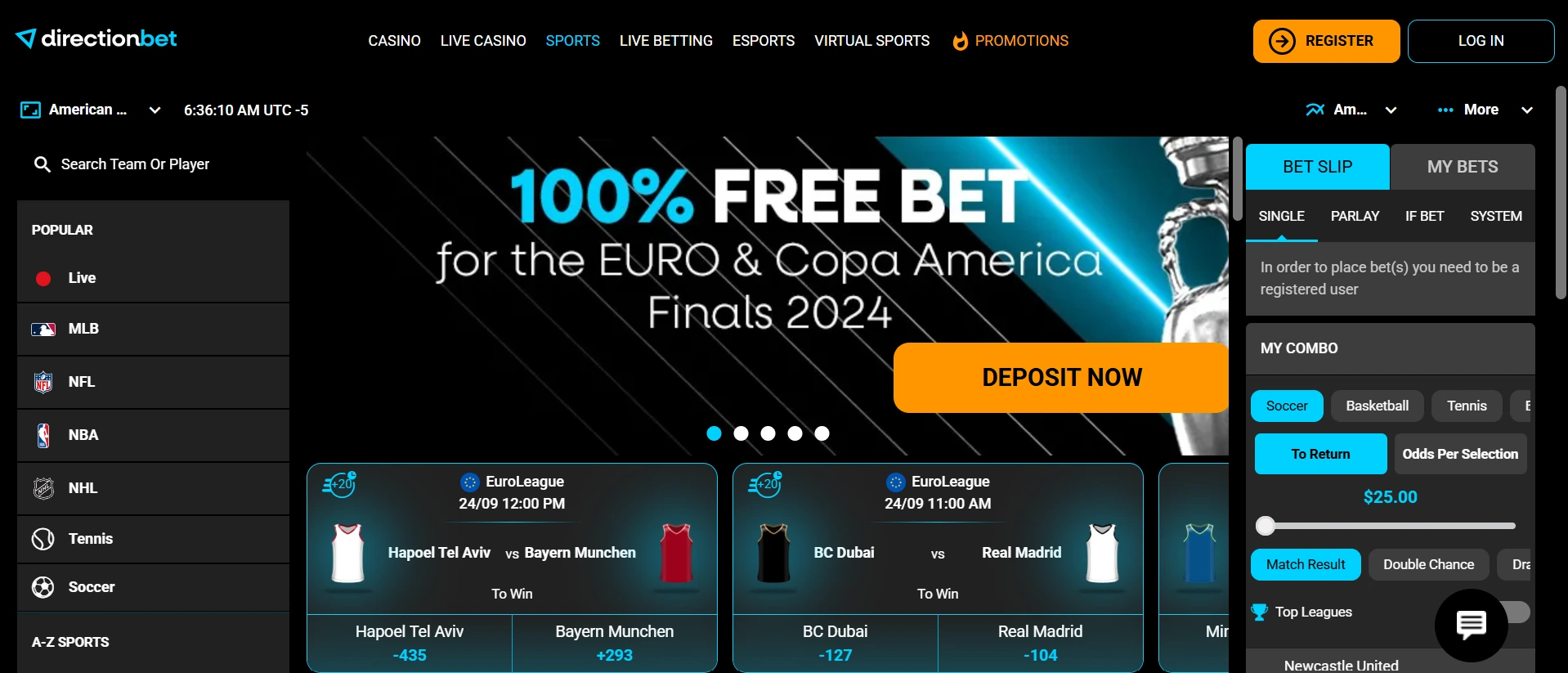 Directionbet online sázení